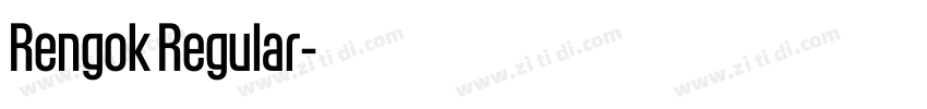 Rengok Regular字体转换